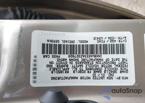 2010 Toyota Corolla Le from USA, damaged, VIN 1NXBU4EE3AZ327829